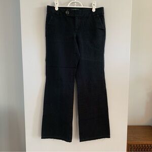 Straight Leg Pants Chinos Womens Eddie Bauer Size 6 Black Stretch Cotton